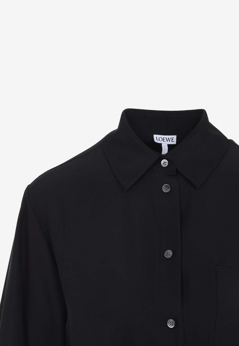 Belted Long-Sleeved Shirt