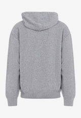 Logo-Embroidered Hooded Sweatshirt in Wool