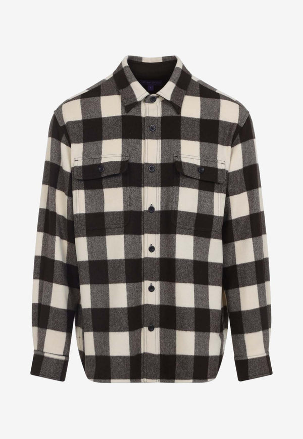 Checked Wool Overshirt