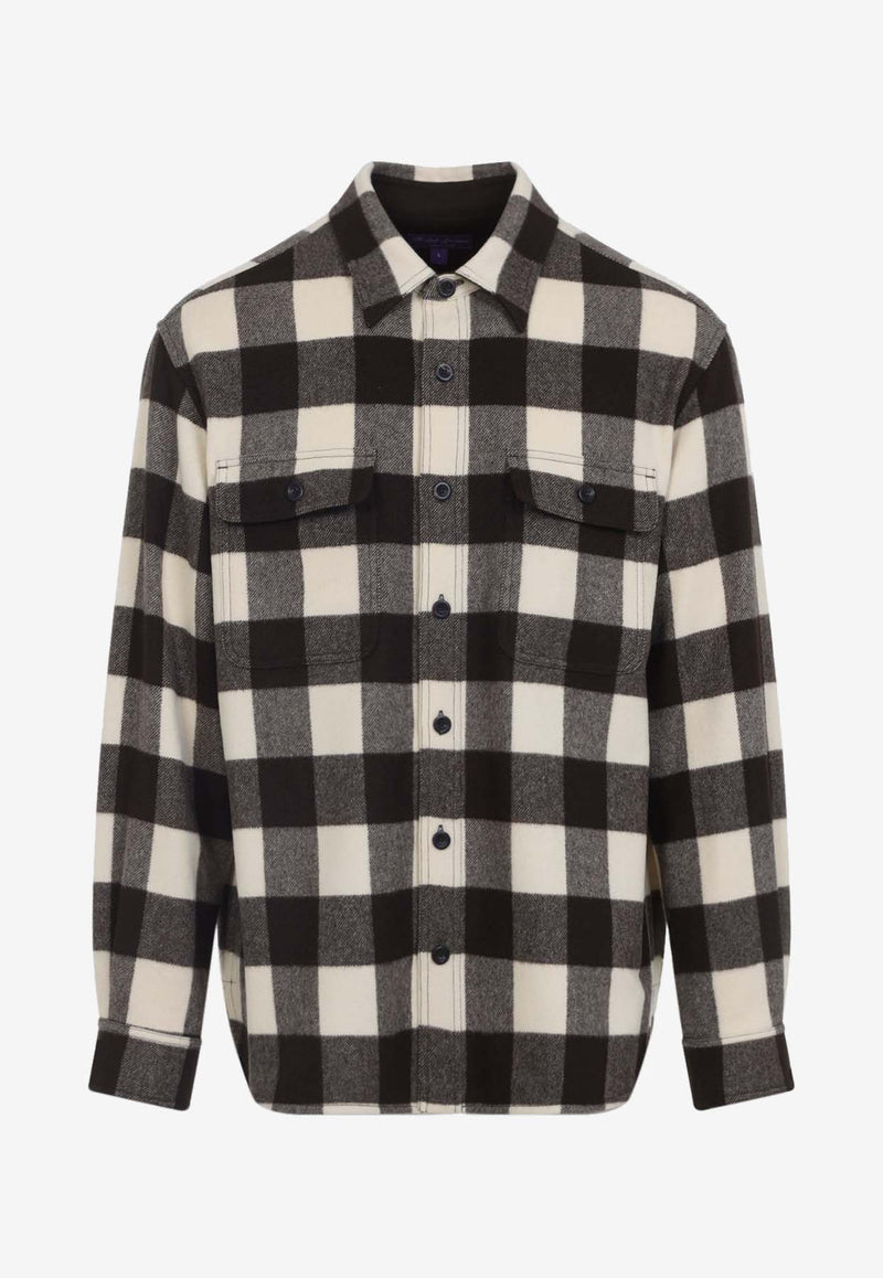 Checked Wool Overshirt