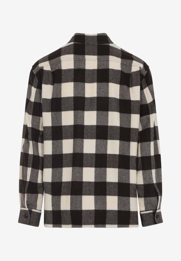 Checked Wool Overshirt