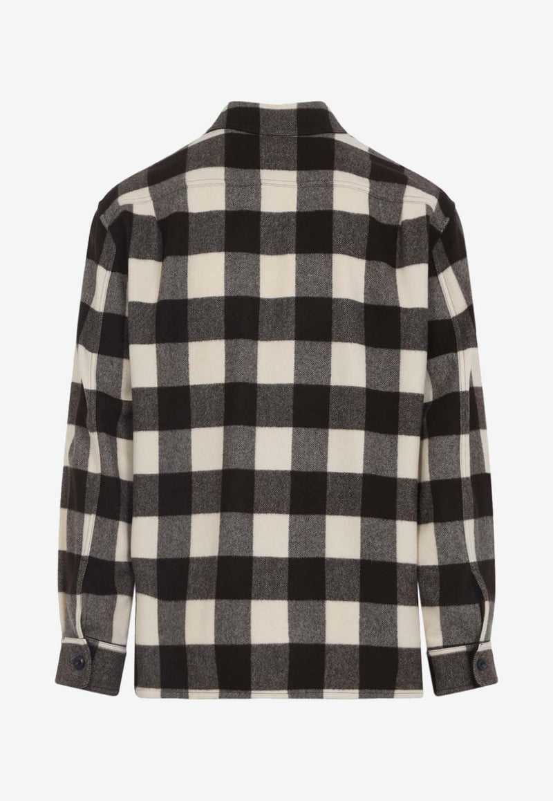 Checked Wool Overshirt