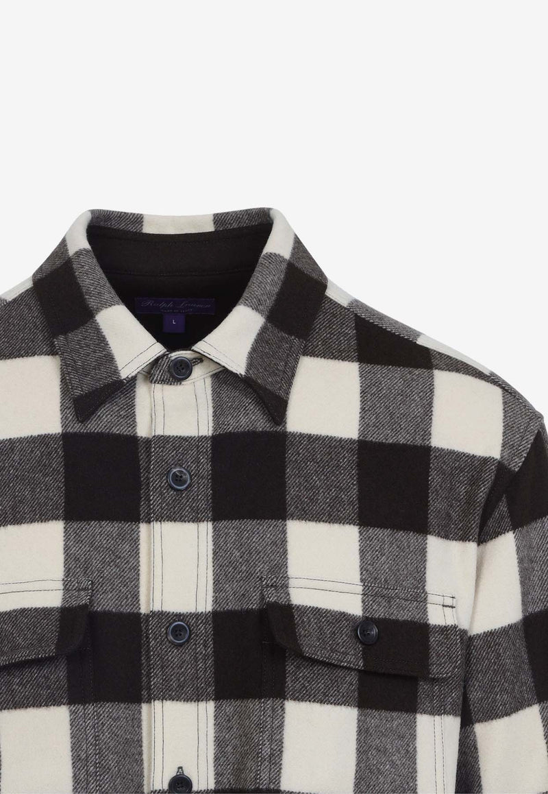Checked Wool Overshirt