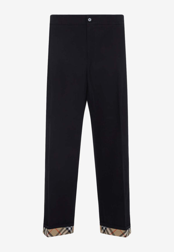 Griffin Checked-Cuff Pants