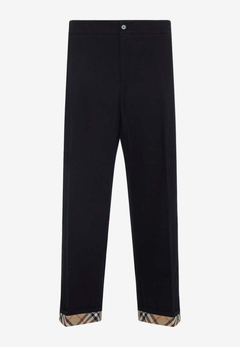 Griffin Checked-Cuff Pants