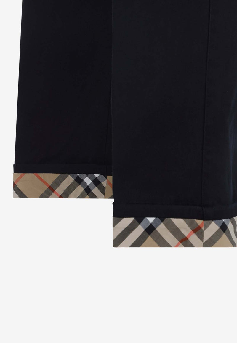 Griffin Checked-Cuff Pants