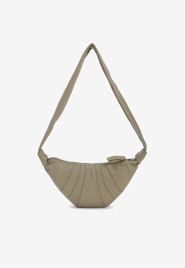 Small Croissant Leather Shoulder Bag