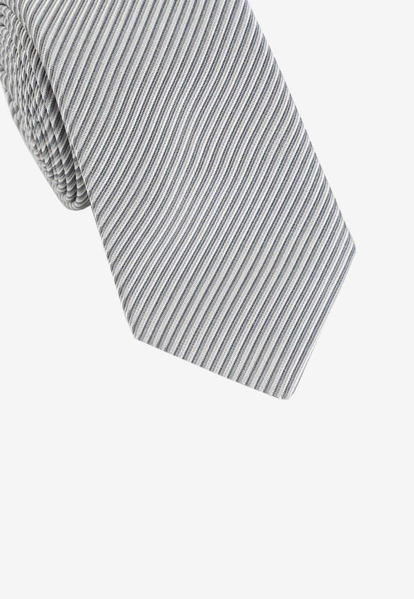 Diagonal Stripe Silk Tie