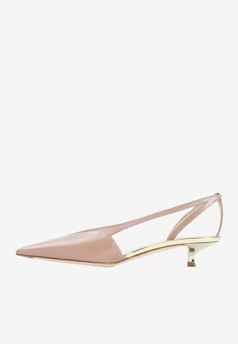 30 Pointed Leather Pumps