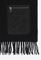 Wool and Cashmere Scarf with Pocket