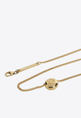 Anagram-Pebble Pendant Necklace