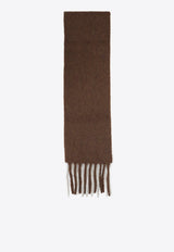 Fringed Alpaca and Wool Scarf