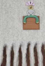 Fringed Alpaca and Wool Scarf