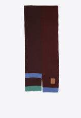 Wool Scarf with Logo-Patch