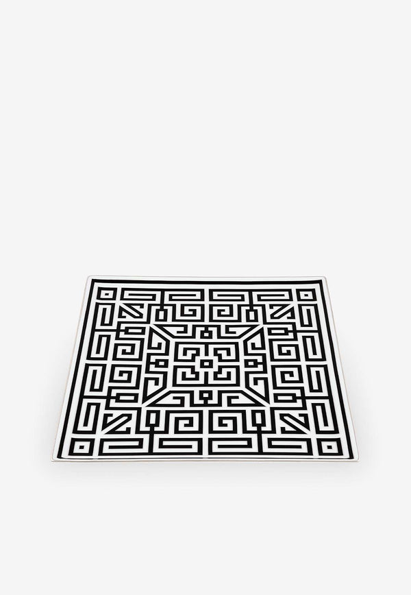Ginori 1735 Large Labirinto Vide Poche Square Plate Monochrome 172RG01 FVS121 01 30X G00125100