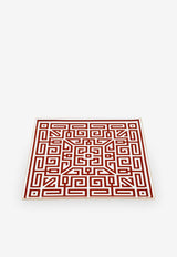 Ginori 1735 Large Labirinto Vide Poche Square Plate Scarlet 172RG01 FVS121 01 30X G00125300