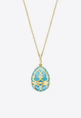 Fabergé Heritage Egg Pendant Necklace in 18-karat Yellow Gold Turquoise 173FP1349