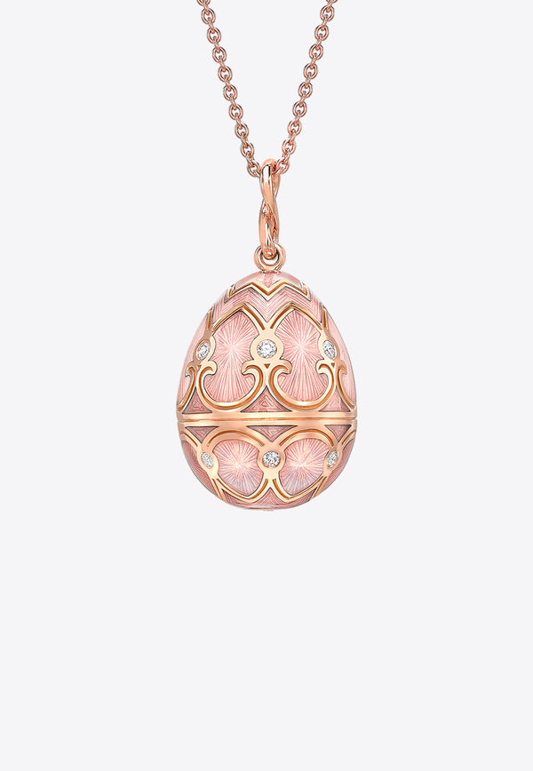Fabergé Heritage Egg Pendant Necklace in 18-karat Rose Gold Rose Gold 173FP1440