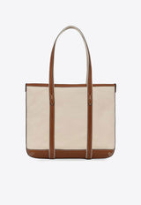 Polo Ralph Lauren Logo Canvas Tote Bag Beige 428P03085001_ECRUCUOIO_48136859