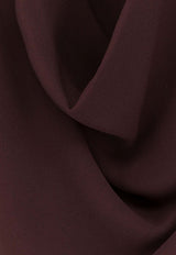 Draped Long-Sleeved Bodysuit