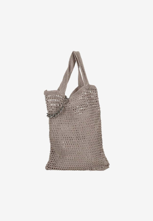 Niccolò Pasqualetti Coya Macramé Tote Bag Beige NP07B005COYA_BEIGE