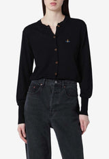 Vivienne Westwood Orb Logo Cardigan Black 1803002PY003F/S_VIVWE-N401