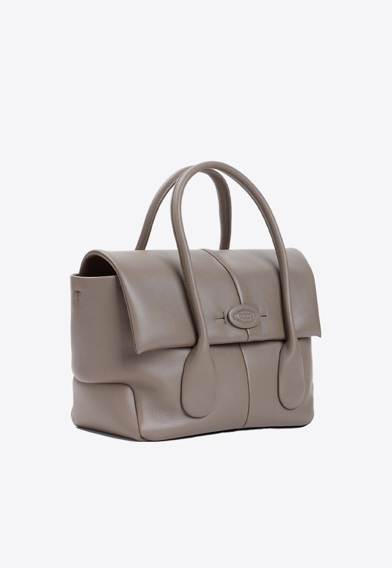 Small Di Calf Leather Top Handle Bag