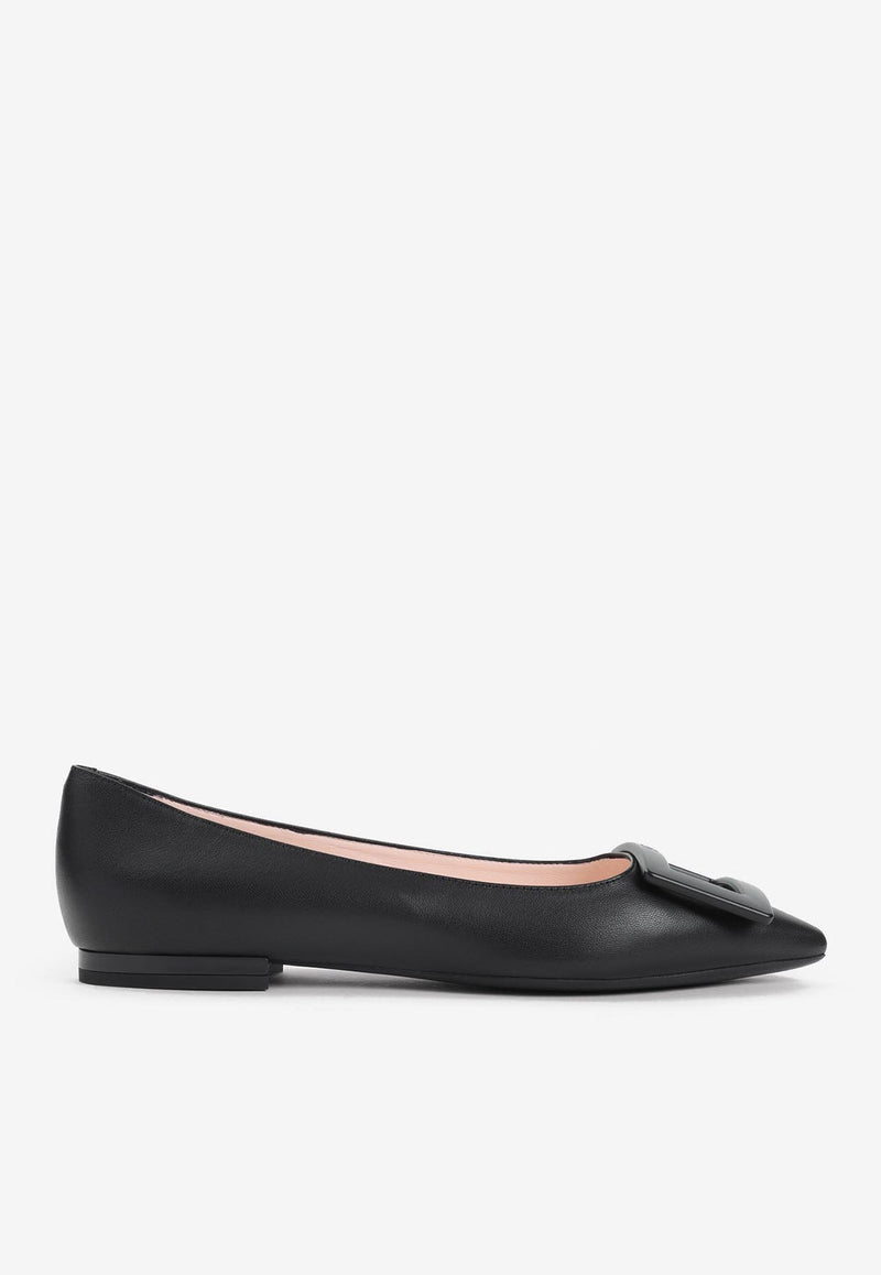 Gommettine Leather Ballet Flats
