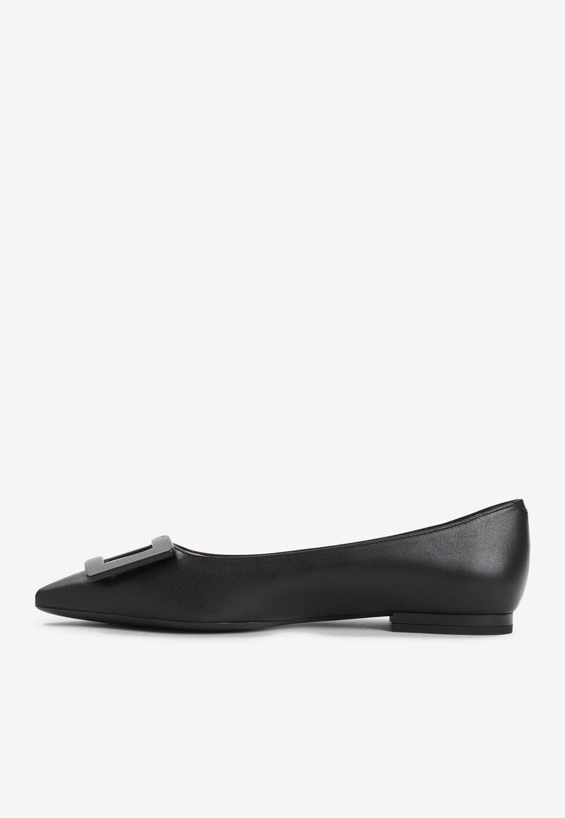 Gommettine Leather Ballet Flats
