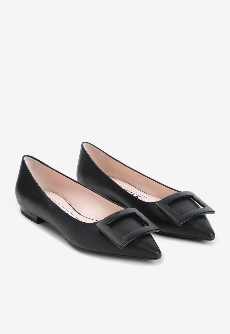 Gommettine Leather Ballet Flats