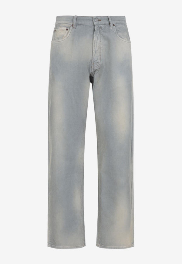 Corduroy Straight-Leg Pants