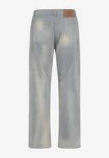 Corduroy Straight-Leg Pants