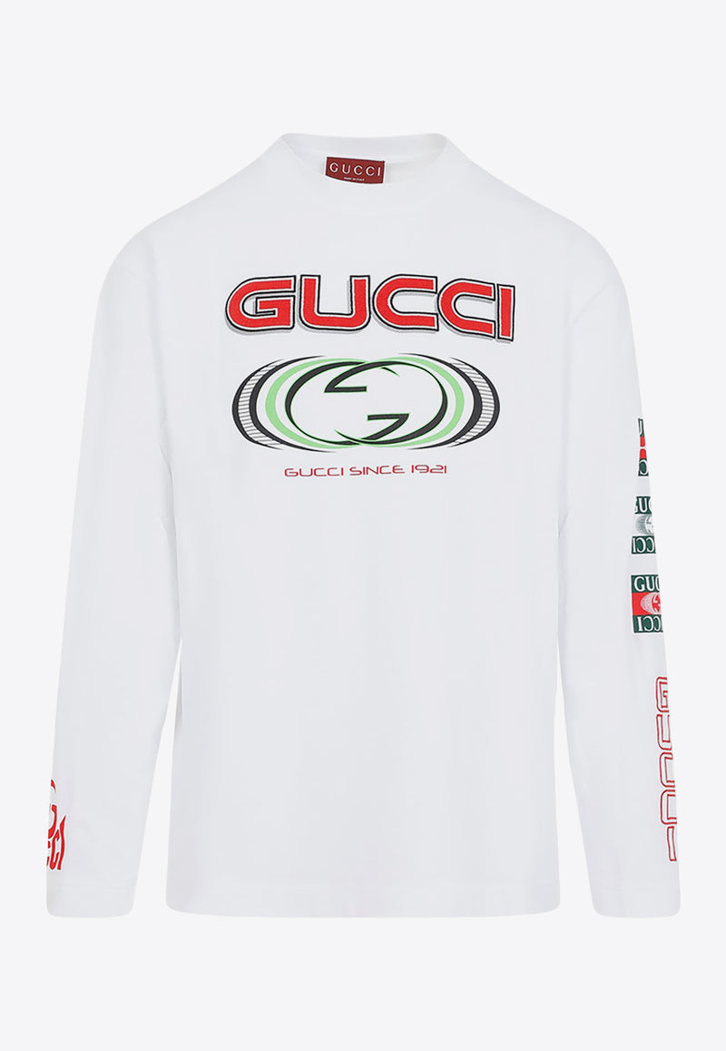 Logo Print Long-Sleeved T-shirt