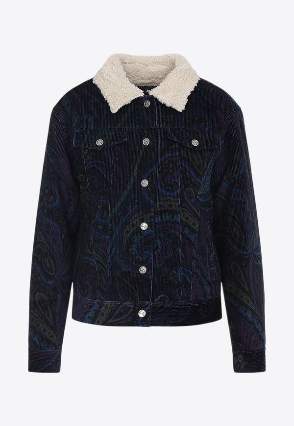 Paisley Jacquard Corduroy Jacket