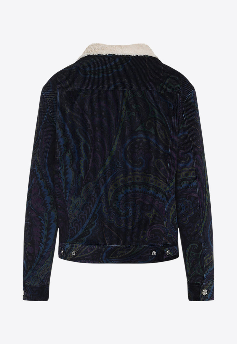 Paisley Jacquard Corduroy Jacket