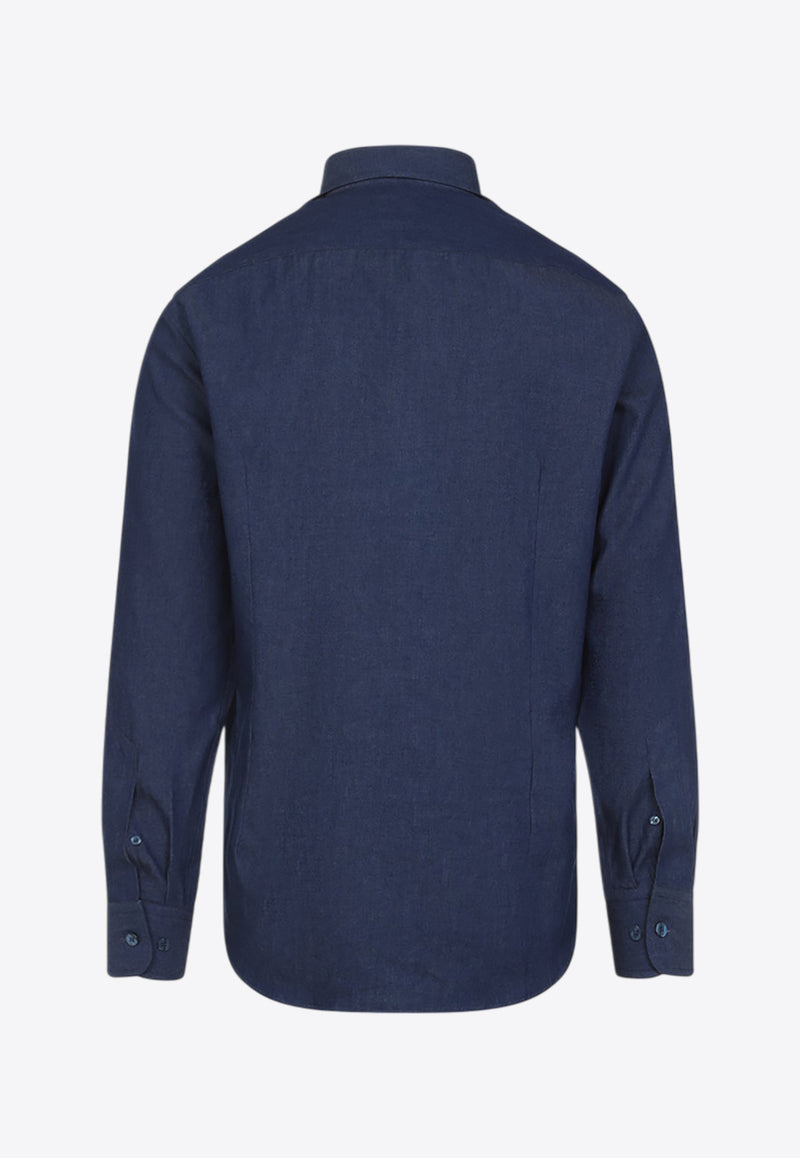 Pegaso Embroidered Long-Sleeved Shirt