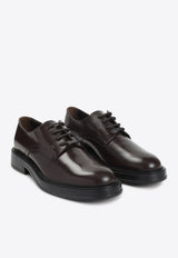 Shiny Leather Derby Shoes