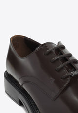 Shiny Leather Derby Shoes