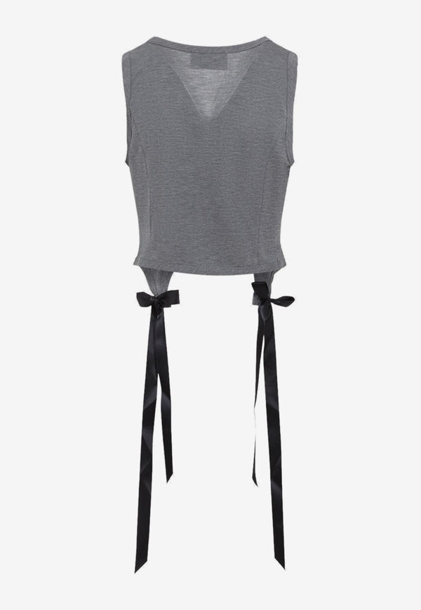 Easy Tank Top with Bow Tails