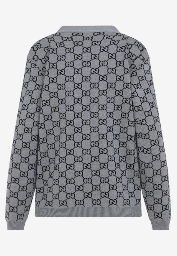 GG Jacquard Reversible Cardigan