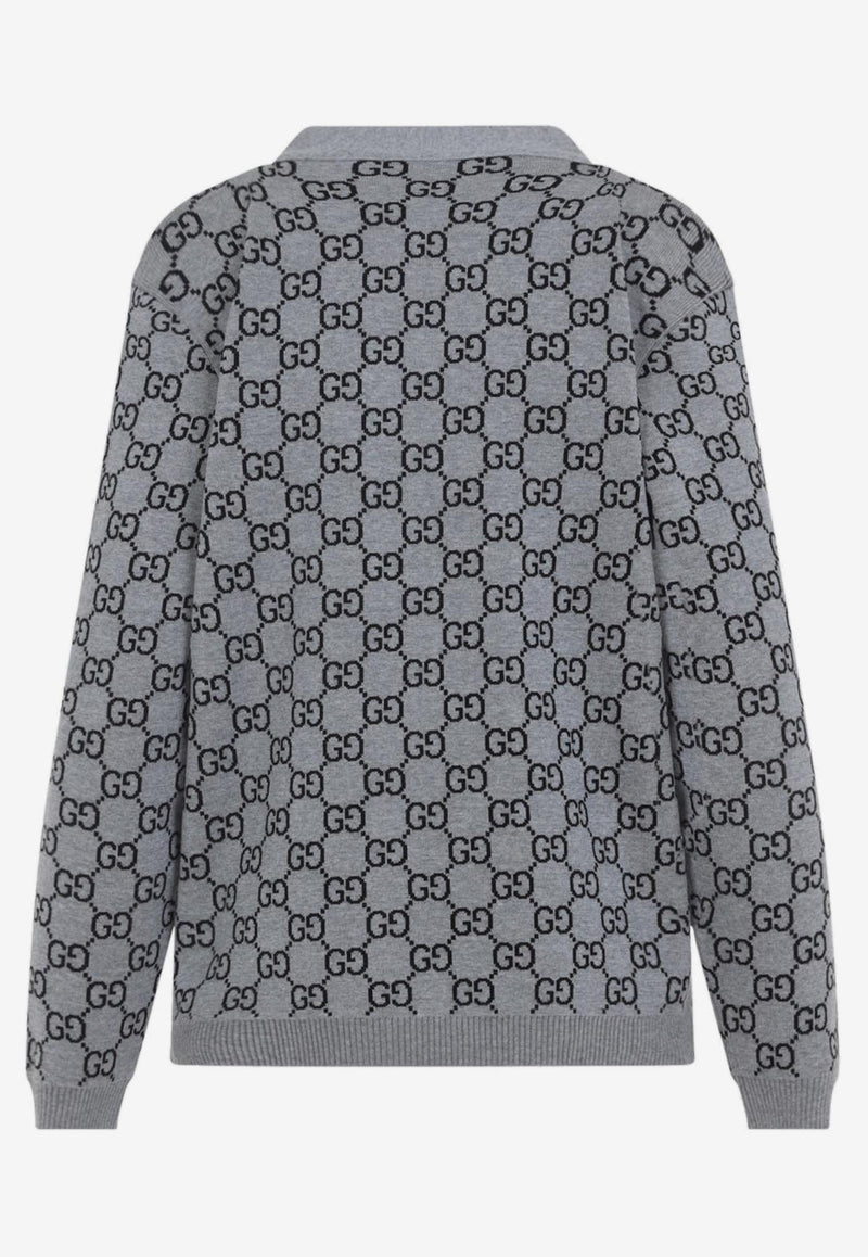 GG Jacquard Reversible Cardigan