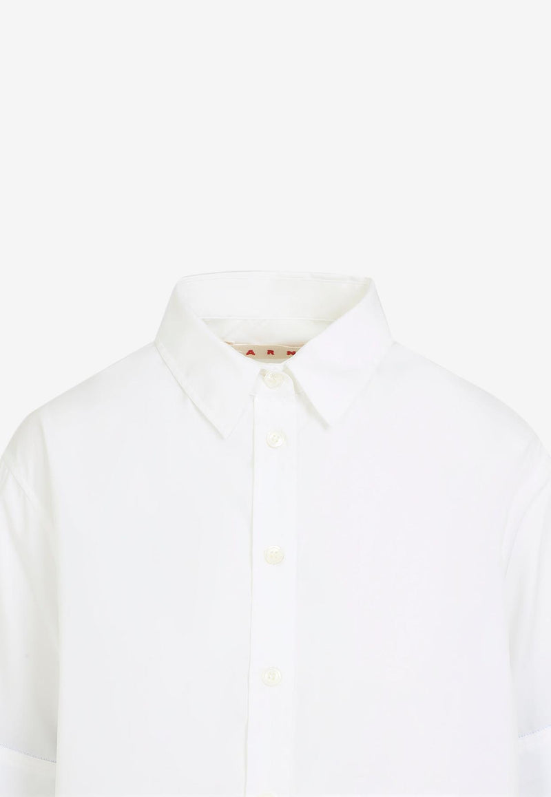Double-Cuff Short-Sleeved Shirt