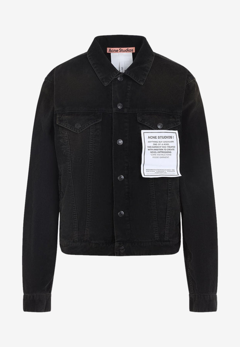 Logo-Patch Corduroy Jacket