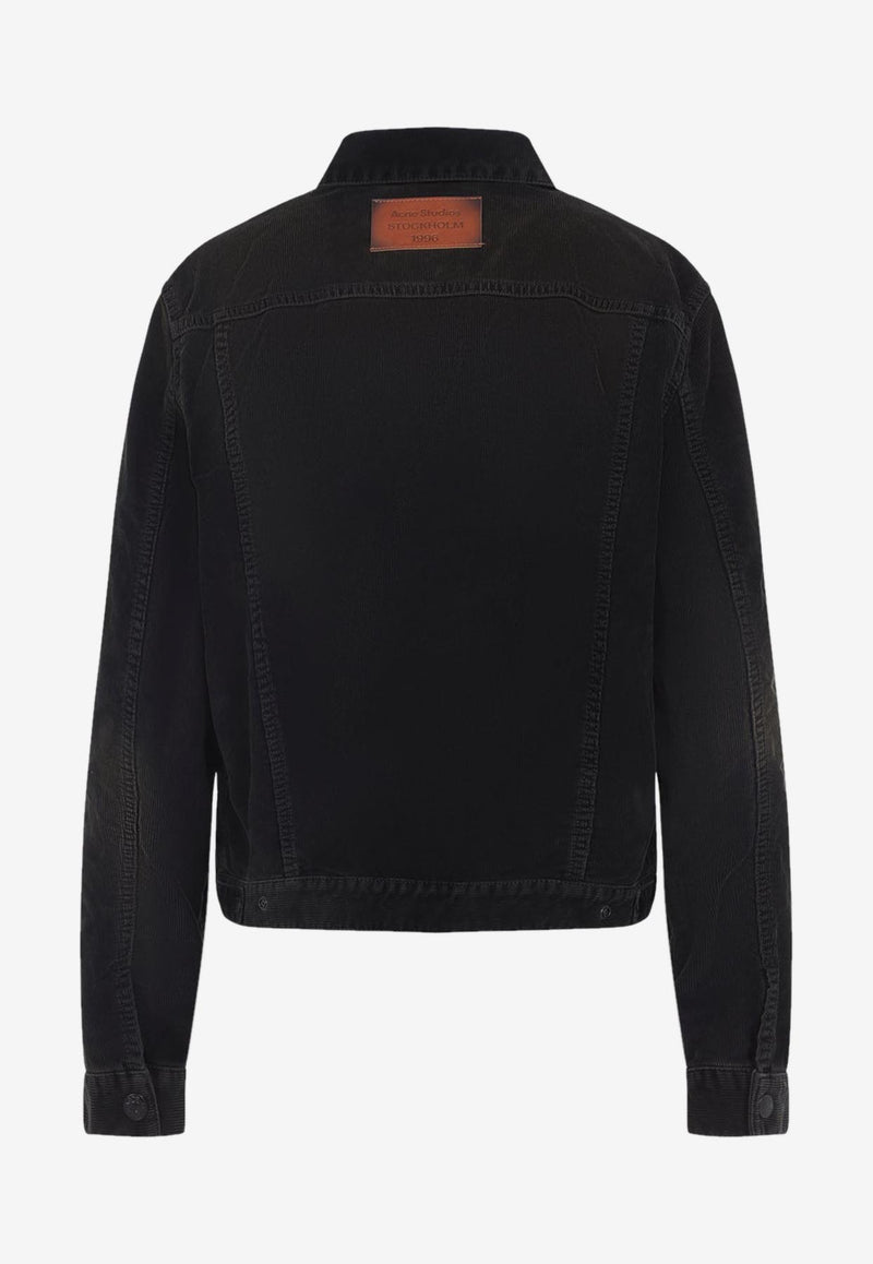 Logo-Patch Corduroy Jacket