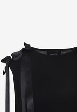 Bow Ribbon Tail Midi Dress