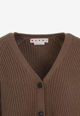 V-neck Bicolor Cardigan