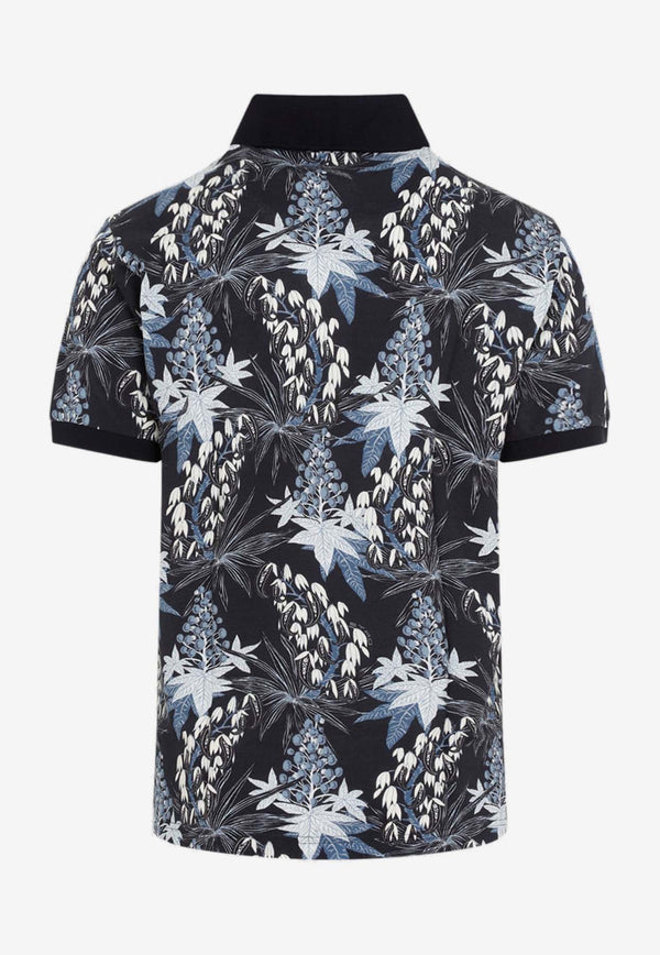 Floral Print Polo T-shirt