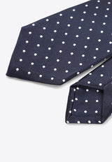 Polka-Dot Silk Tie