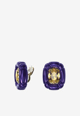 Swarovski Dulcis Clip Earrings Purple 181036025613729/J