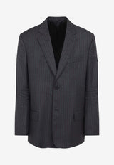 Logo-Patch Wool Blazer